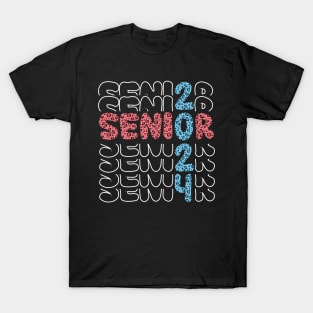 Senior 2024 Graduation Gift Class of 2024 Senior Girls Women T-Shirt